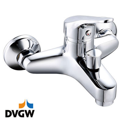 4135-10 Certificato DVGW, miscelatore vasca a parete monocomando acqua calda/fredda con rubinetto in ottone