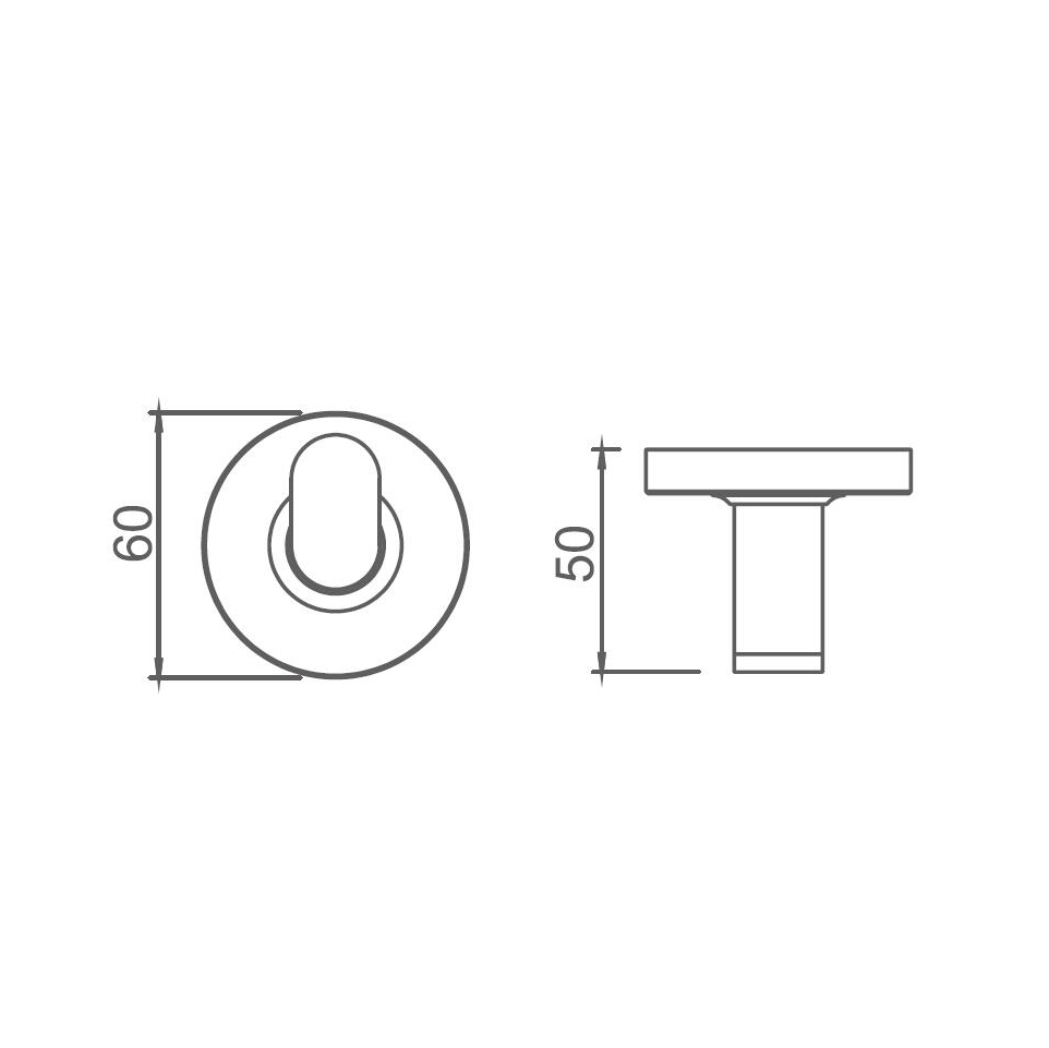 10288 Accessori da bagno Sleek, Porta accappatoio, Gancio porta accappatoio in zinco/ottone/SUS, montato a parete (Serie 10200)