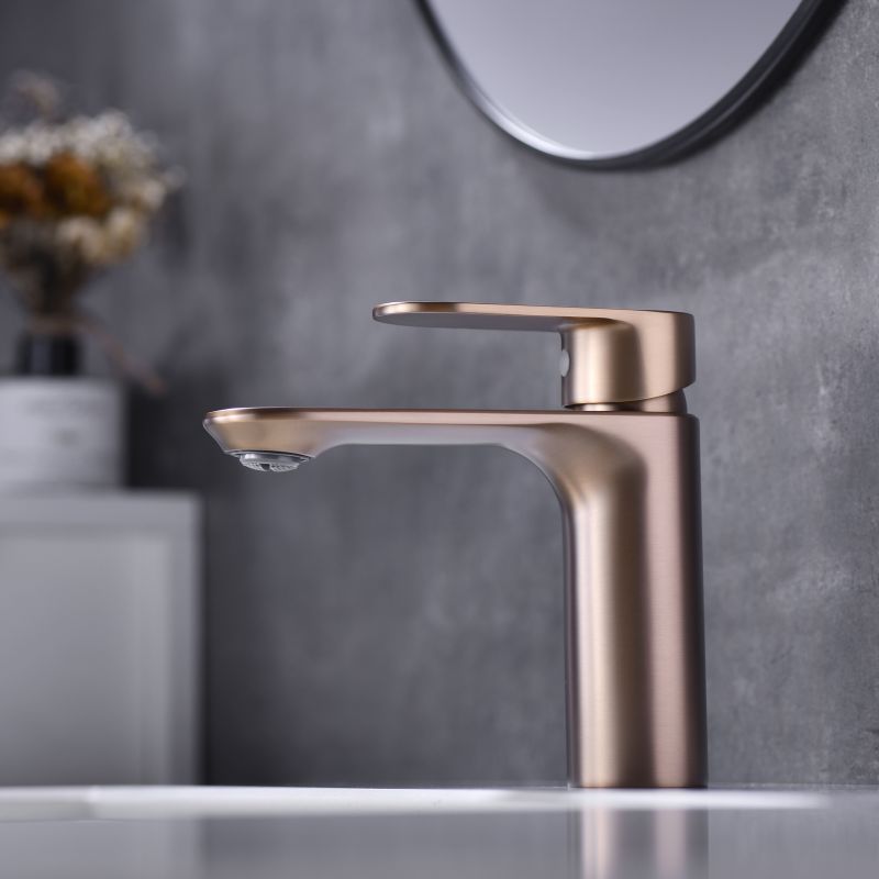 2012-30 Miscelatore monocomando elegante in ottone per acqua calda e fredda da piano, miscelatore per lavabo