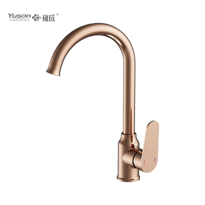 2027-50 Miscelatore per lavello da cucina con acqua calda e fredda con rubinetto monocomando in ottone