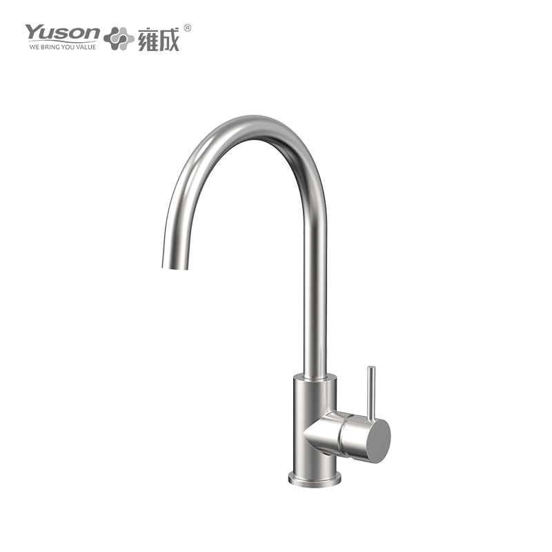 3161-50 Rubinetto per lavello da cucina monocomando con montaggio su piano in acciaio inox 316L