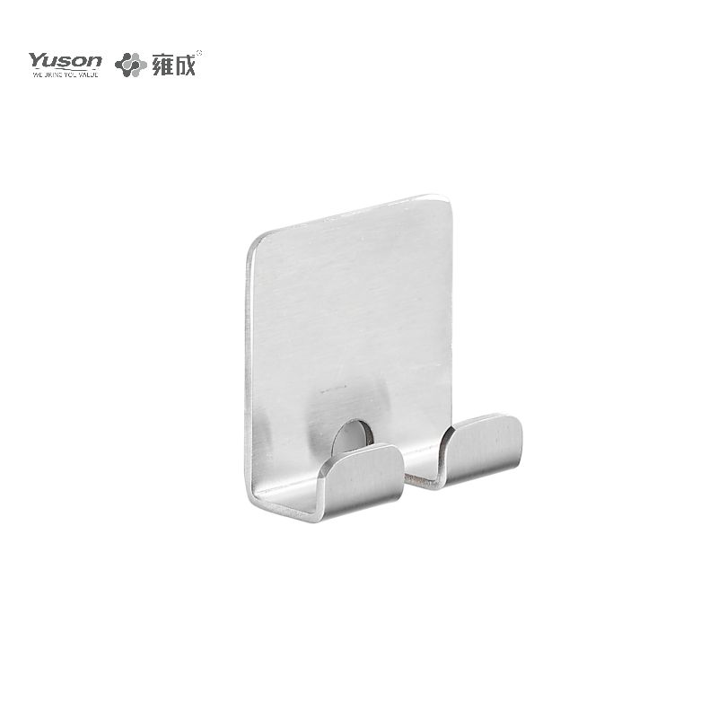 12588 Accessori da bagno Sleek, Porta accappatoio, Gancio porta accappatoio in zinco/ottone/SUS, montato a parete (Serie 12500)