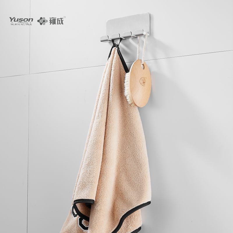 12588T Accessori da bagno Sleek, Porta accappatoio, Gancio porta accappatoio in zinco/ottone/SUS, montato a parete (Serie 12500)