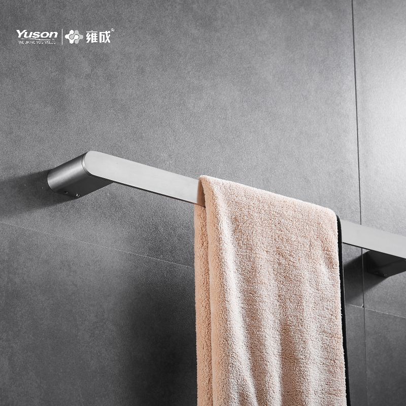 12624 Accessori da bagno Sleek, Portasciugamani, 24”, Portasciugamani, Portasciugamani in zinco/ottone/SUS, montato a parete (Serie 12600)