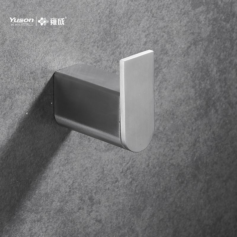 12688 Accessori da bagno Sleek, Porta accappatoio, Gancio porta accappatoio in zinco/ottone/SUS, montato a parete (Serie 12600)