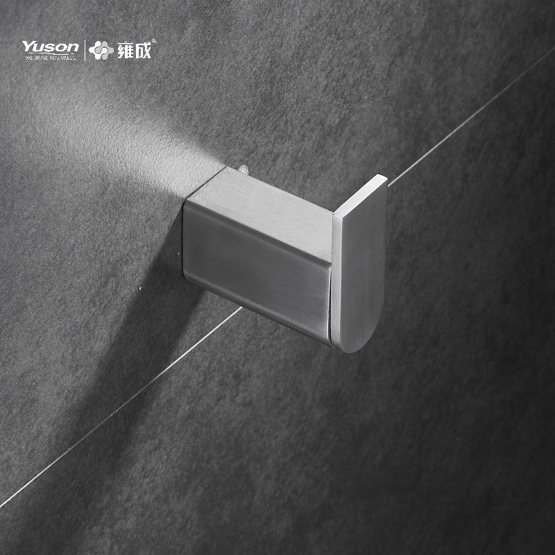 12688 Accessori da bagno Sleek, Porta accappatoio, Gancio porta accappatoio in zinco/ottone/SUS, montato a parete (Serie 12600)