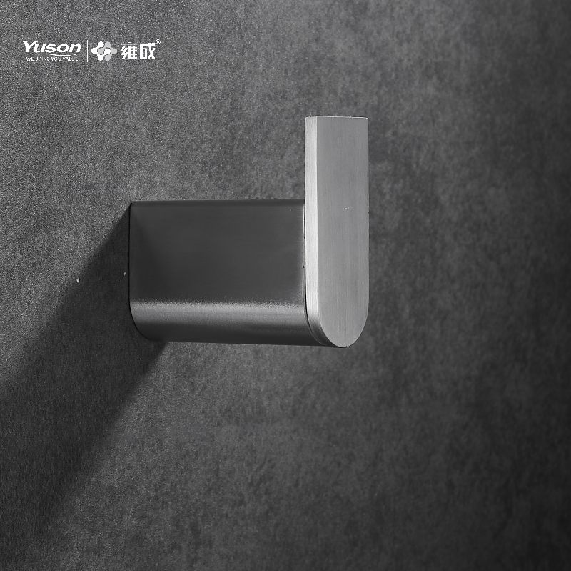 12688 Accessori da bagno Sleek, Porta accappatoio, Gancio porta accappatoio in zinco/ottone/SUS, montato a parete (Serie 12600)