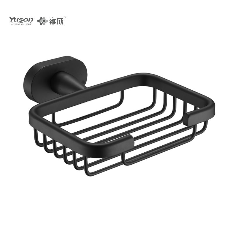 13385B Accessori da bagno eleganti, Cestini per sapone, Portasapone in zinco/ottone/SUS, montato a parete (Serie 13300)