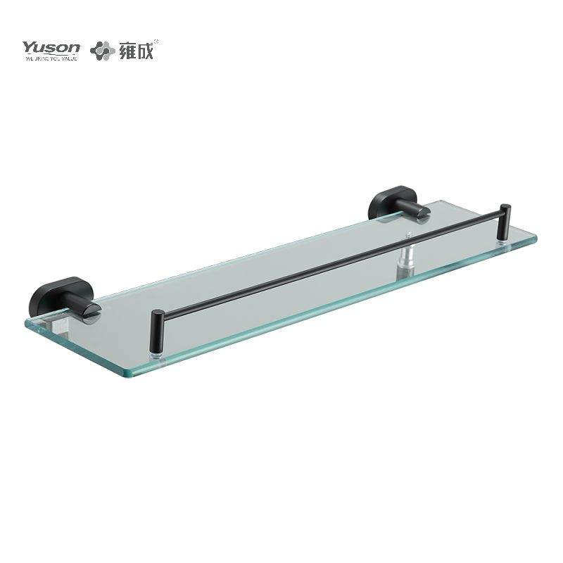 13387 Accessori da bagno eleganti, Mensole per asciugamani, Mensola portaoggetti, Mensola in vetro, vetro temperato, montato a parete(Serie 13300)