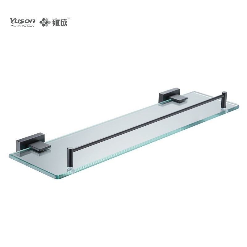 13487 Accessori da bagno eleganti, Mensole per asciugamani, Mensola portaoggetti, Mensola in vetro, vetro temperato, a parete(Serie 13400)