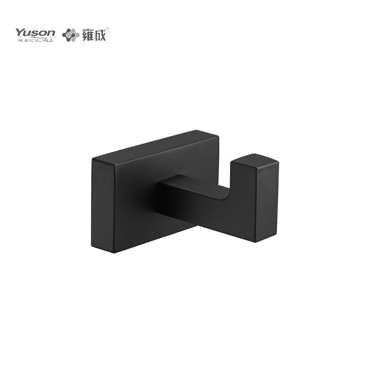 13488 Accessori da bagno Sleek, Porta accappatoio, Gancio porta accappatoio in zinco/ottone/SUS, montato a parete (Serie 13400)