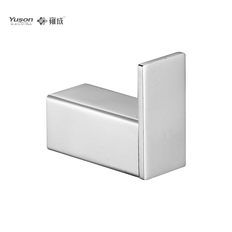 14888 Accessori da bagno Sleek, Porta accappatoio, Gancio porta accappatoio in zinco/ottone/SUS, montato a parete (Serie 14800)