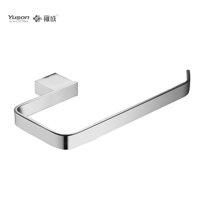 15010 Accessori da bagno Sleek, Portasciugamani ad anello, Portasciugamani, Portasciugamani in zinco/ottone/SUS, a parete (Serie 15000)