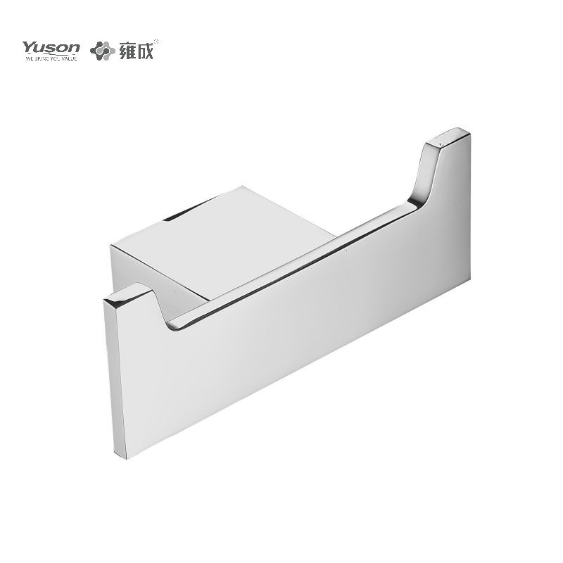 15088 Accessori da bagno Sleek, Porta accappatoio, Gancio porta accappatoio in zinco/ottone/SUS, montato a parete (Serie 15000)