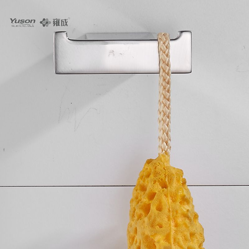 15088 Accessori da bagno Sleek, Porta accappatoio, Gancio porta accappatoio in zinco/ottone/SUS, montato a parete (Serie 15000)