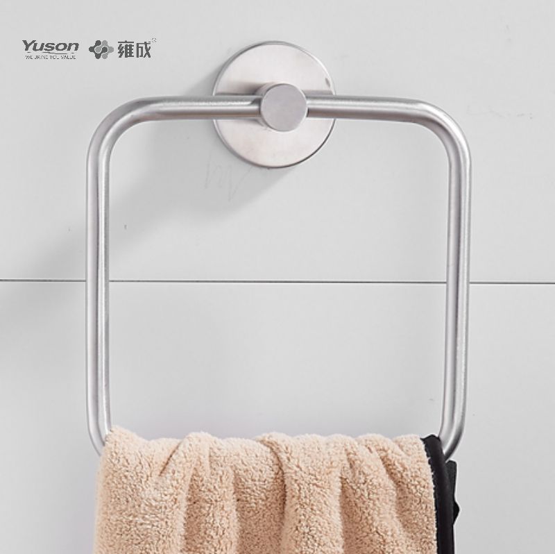 15510 Accessori da bagno Sleek, Portasciugamani ad anello, Portasciugamani, Portasciugamani in zinco/ottone/SUS, a parete (Serie 15500)