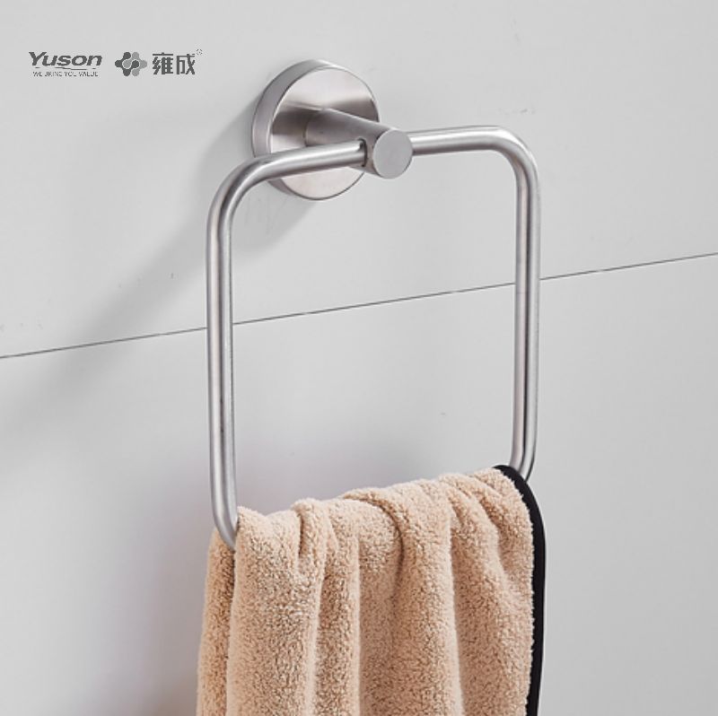 15510 Accessori da bagno Sleek, Portasciugamani ad anello, Portasciugamani, Portasciugamani in zinco/ottone/SUS, a parete (Serie 15500)