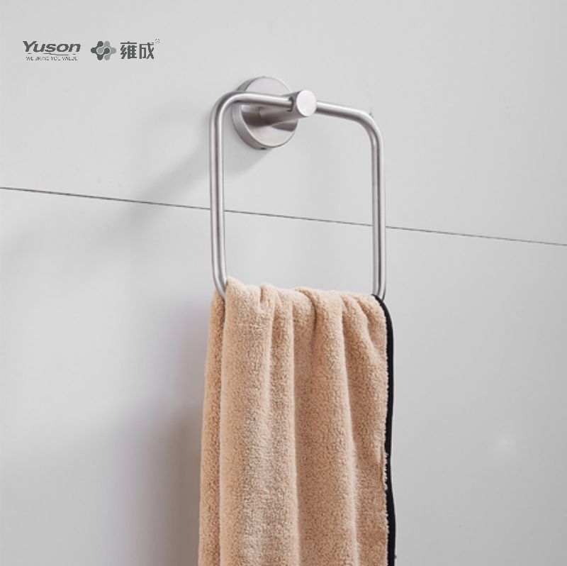 15510 Accessori da bagno Sleek, Portasciugamani ad anello, Portasciugamani, Portasciugamani in zinco/ottone/SUS, a parete (Serie 15500)