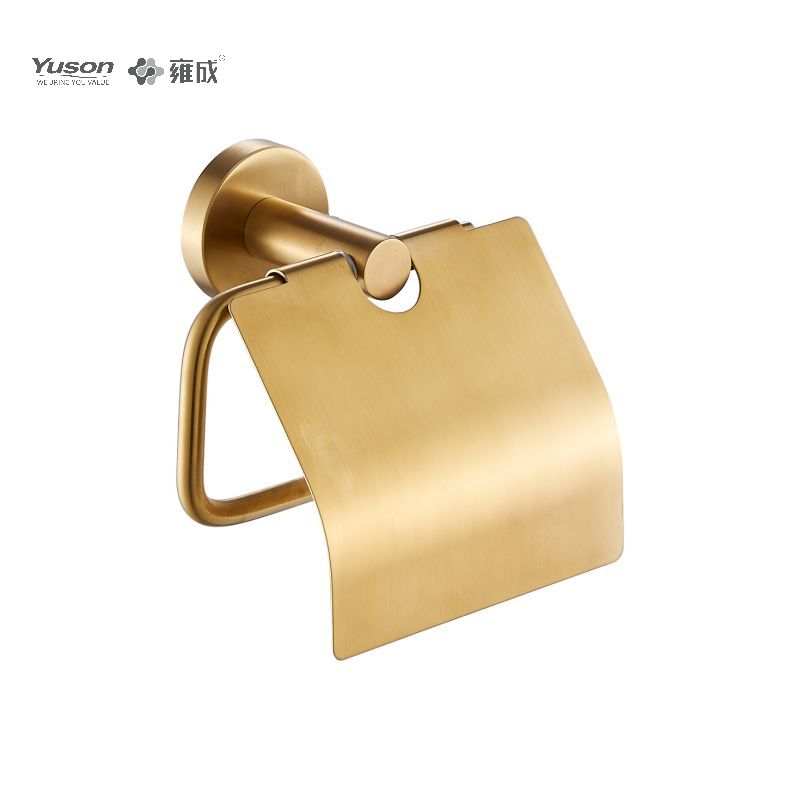 15586 Accessori da bagno eleganti, Porta carta igienica, Porta rotolo di carta igienica in zinco/ottone/SUS, a parete (Serie 15500)