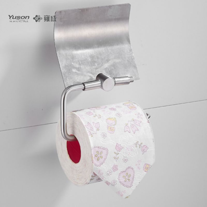 15586 Accessori da bagno eleganti, Porta carta igienica, Porta rotolo di carta igienica in zinco/ottone/SUS, a parete (Serie 15500)