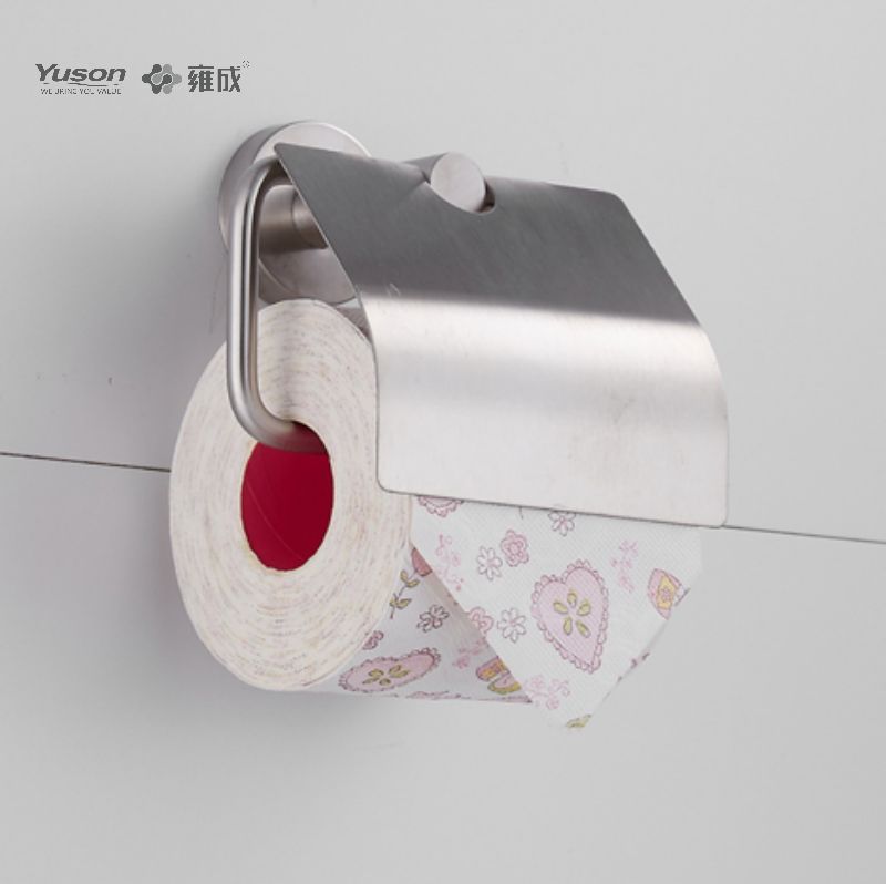 15586 Accessori da bagno eleganti, Porta carta igienica, Porta rotolo di carta igienica in zinco/ottone/SUS, a parete (Serie 15500)