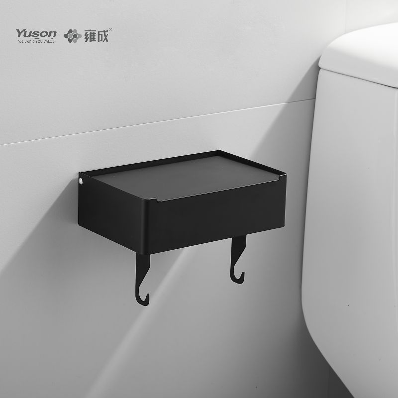18786D Accessori da bagno eleganti, Porta carta igienica, Porta rotolo di carta igienica in zinco/ottone/SUS, montato a parete (Serie 18700)