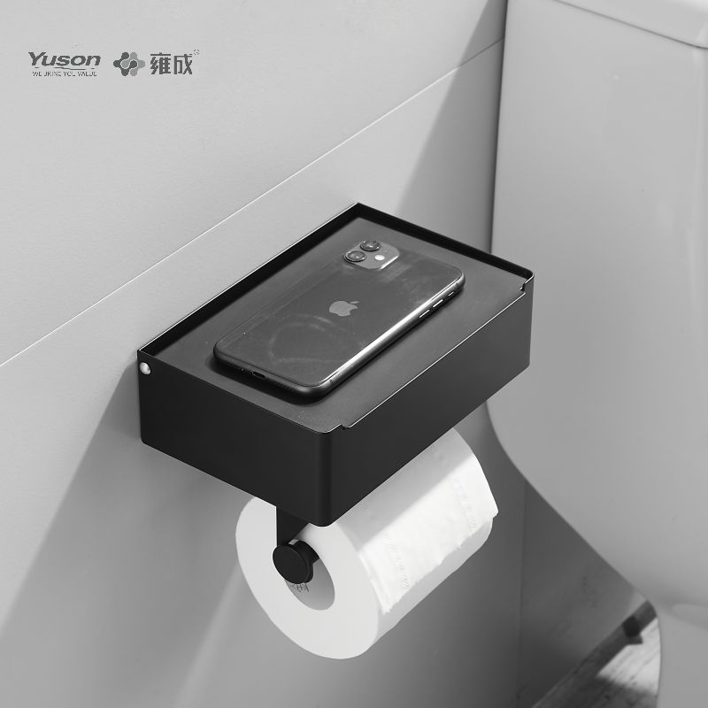 18786D Accessori da bagno eleganti, Porta carta igienica, Porta rotolo di carta igienica in zinco/ottone/SUS, montato a parete (Serie 18700)