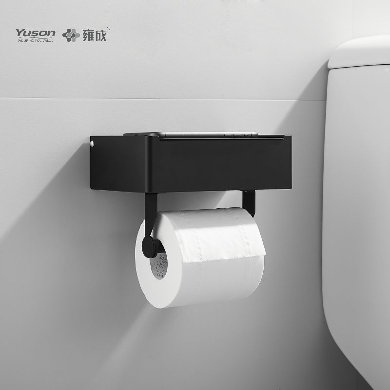 18786D Accessori da bagno eleganti, Porta carta igienica, Porta rotolo di carta igienica in zinco/ottone/SUS, montato a parete (Serie 18700)