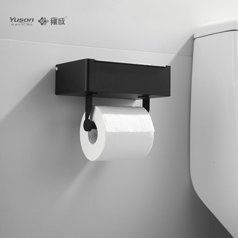 18786D Accessori da bagno eleganti, Porta carta igienica, Porta rotolo di carta igienica in zinco/ottone/SUS, montato a parete (Serie 18700)