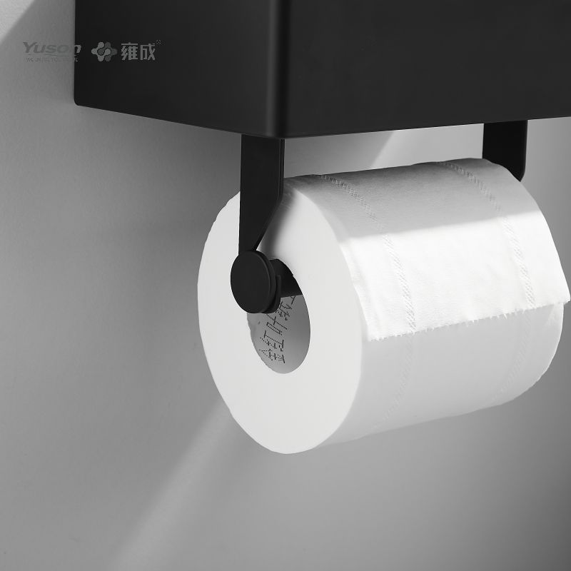 18786D Accessori da bagno eleganti, Porta carta igienica, Porta rotolo di carta igienica in zinco/ottone/SUS, montato a parete (Serie 18700)