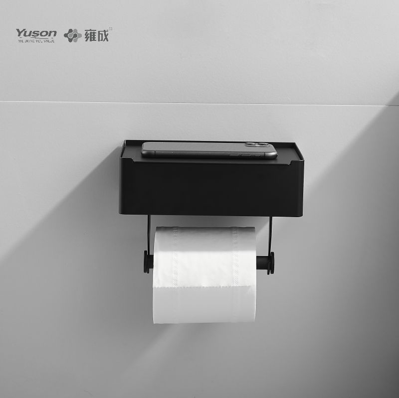 18786D Accessori da bagno eleganti, Porta carta igienica, Porta rotolo di carta igienica in zinco/ottone/SUS, montato a parete (Serie 18700)