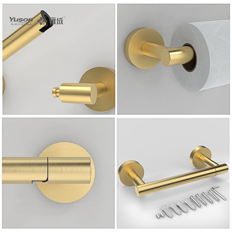 19286P Accessori da bagno eleganti, Porta carta igienica, Porta rotolo di carta igienica in zinco/ottone/SUS, a parete (Serie 19200)