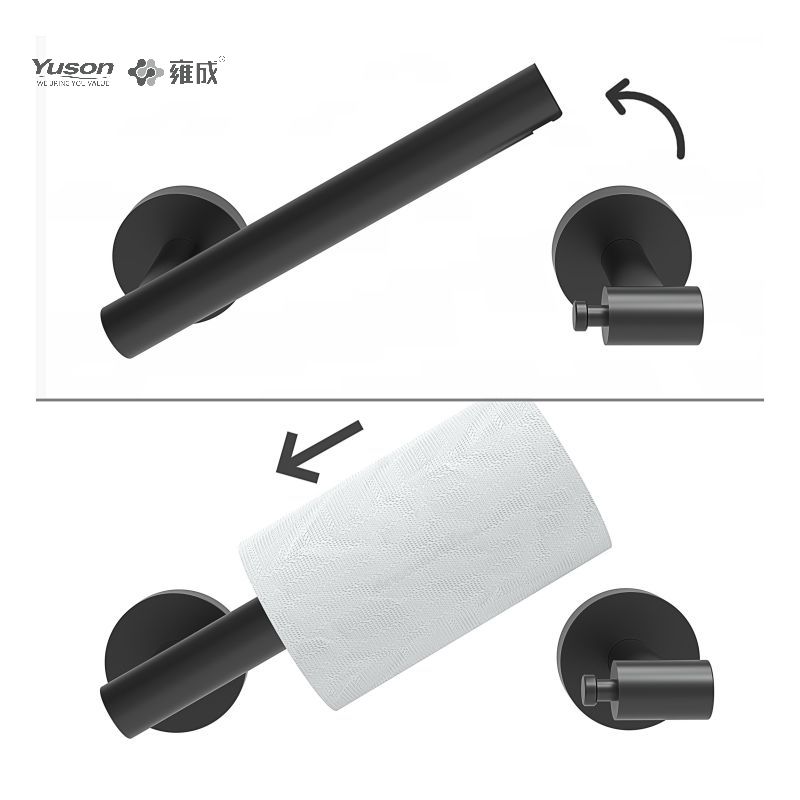 19286P Accessori da bagno eleganti, Porta carta igienica, Porta rotolo di carta igienica in zinco/ottone/SUS, a parete (Serie 19200)