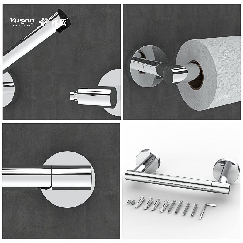 19286P Accessori da bagno eleganti, Porta carta igienica, Porta rotolo di carta igienica in zinco/ottone/SUS, a parete (Serie 19200)