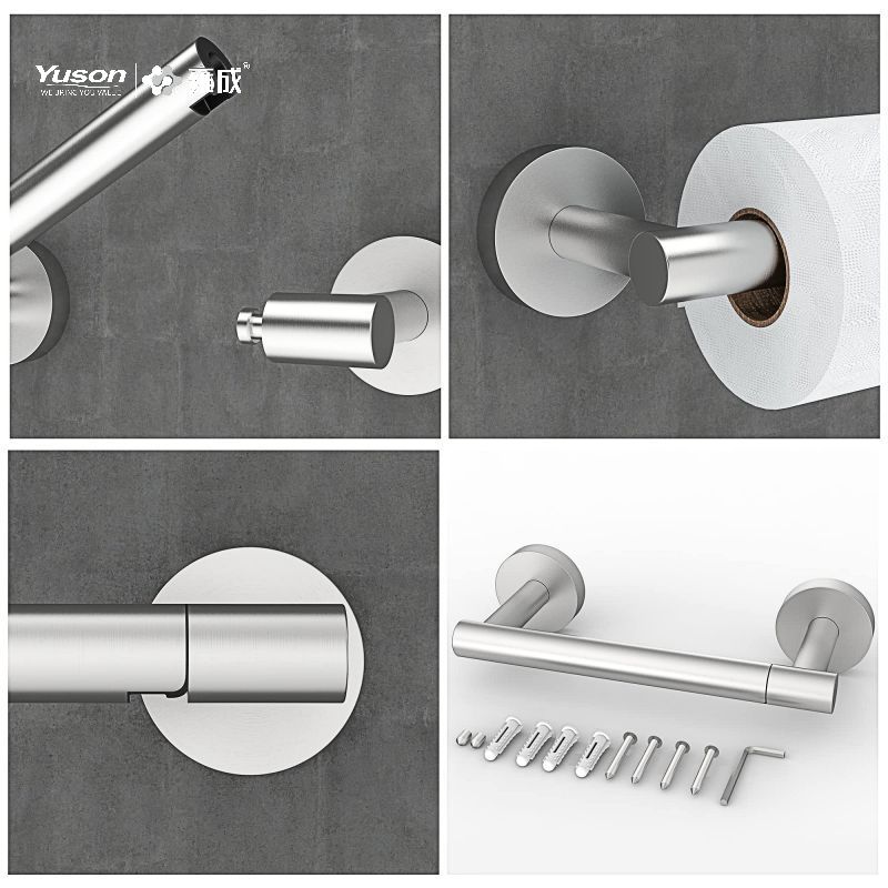 19286P Accessori da bagno eleganti, Porta carta igienica, Porta rotolo di carta igienica in zinco/ottone/SUS, a parete (Serie 19200)