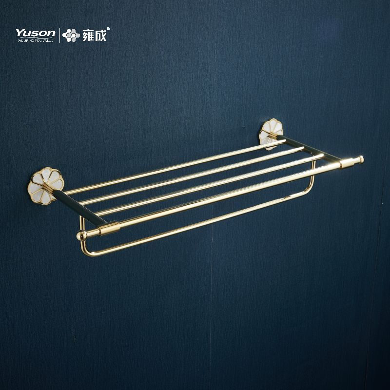 21062 Accessori da bagno eleganti, Mensole per asciugamani, Porta asciugamani, Porta asciugamani in zinco/ottone/SUS, a parete (Serie 21000)