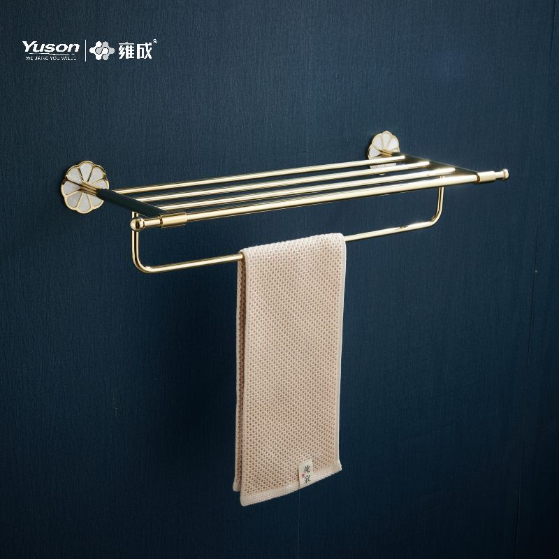 21062 Accessori da bagno eleganti, Mensole per asciugamani, Porta asciugamani, Porta asciugamani in zinco/ottone/SUS, a parete (Serie 21000)