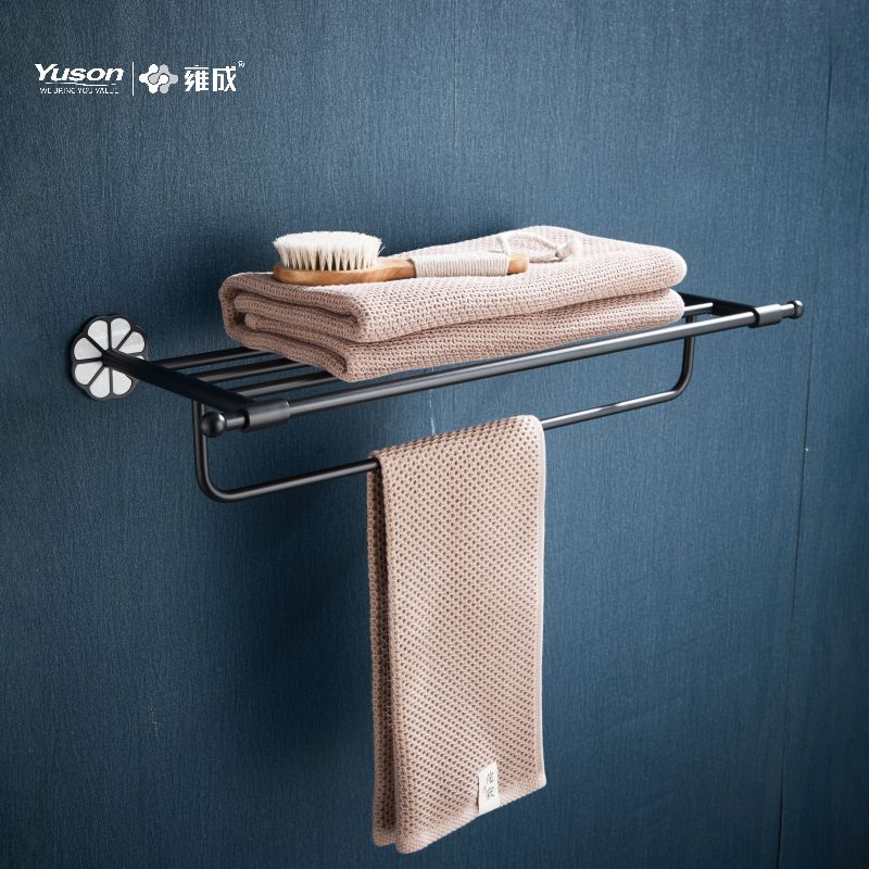 21062 Accessori da bagno eleganti, Mensole per asciugamani, Porta asciugamani, Porta asciugamani in zinco/ottone/SUS, a parete (Serie 21000)
