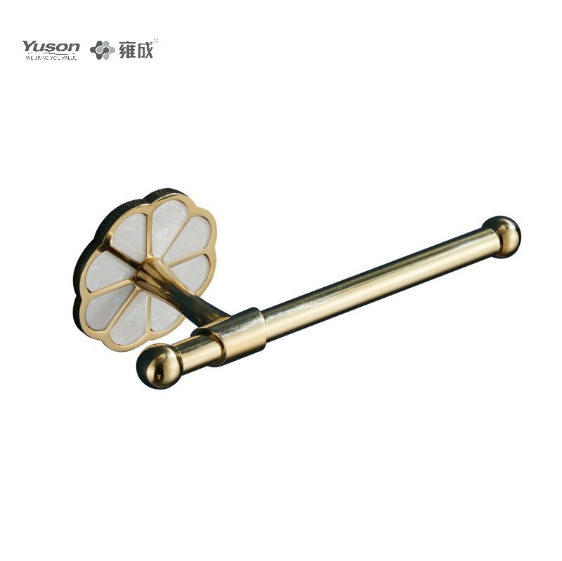 21086 Accessori da bagno eleganti, Porta carta igienica, Porta rotolo di carta igienica in zinco/ottone/SUS, a parete (Serie 21000)