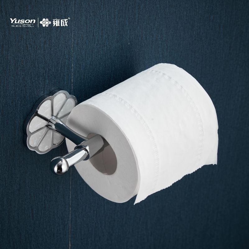 21086 Accessori da bagno eleganti, Porta carta igienica, Porta rotolo di carta igienica in zinco/ottone/SUS, a parete (Serie 21000)