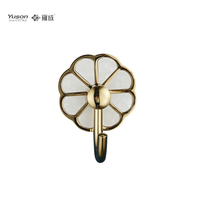 21088 Accessori da bagno Sleek, Porta accappatoio, Gancio porta accappatoio in zinco/ottone/SUS, montato a parete (Serie 21000)
