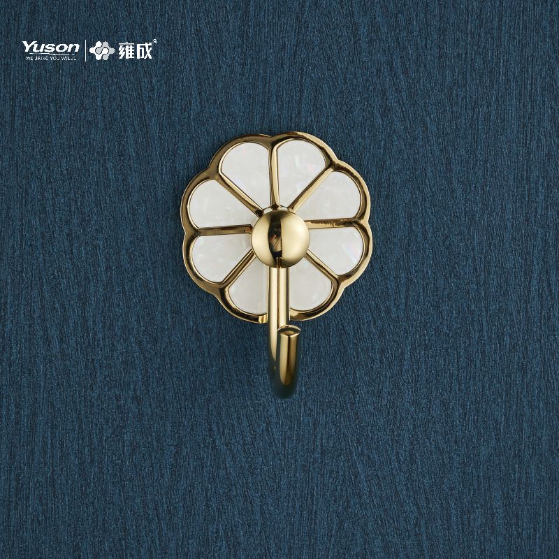 21088 Accessori da bagno Sleek, Porta accappatoio, Gancio porta accappatoio in zinco/ottone/SUS, montato a parete (Serie 21000)