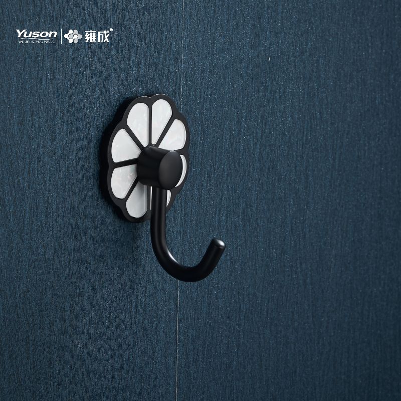 21088 Accessori da bagno Sleek, Porta accappatoio, Gancio porta accappatoio in zinco/ottone/SUS, montato a parete (Serie 21000)