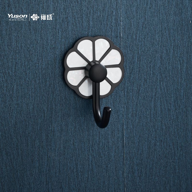 21088 Accessori da bagno Sleek, Porta accappatoio, Gancio porta accappatoio in zinco/ottone/SUS, montato a parete (Serie 21000)