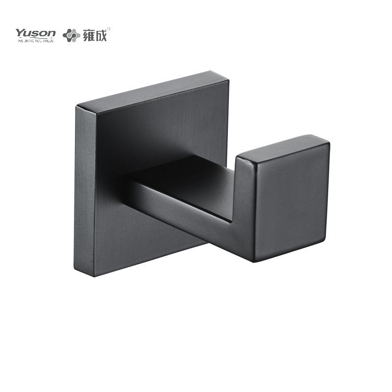 23388 Accessori da bagno Sleek, Porta accappatoio, Gancio porta accappatoio in zinco/ottone/SUS, montato a parete (Serie 23300)