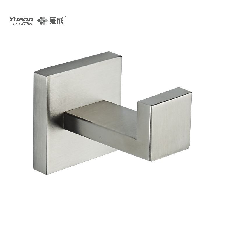 23388 Accessori da bagno Sleek, Porta accappatoio, Gancio porta accappatoio in zinco/ottone/SUS, montato a parete (Serie 23300)