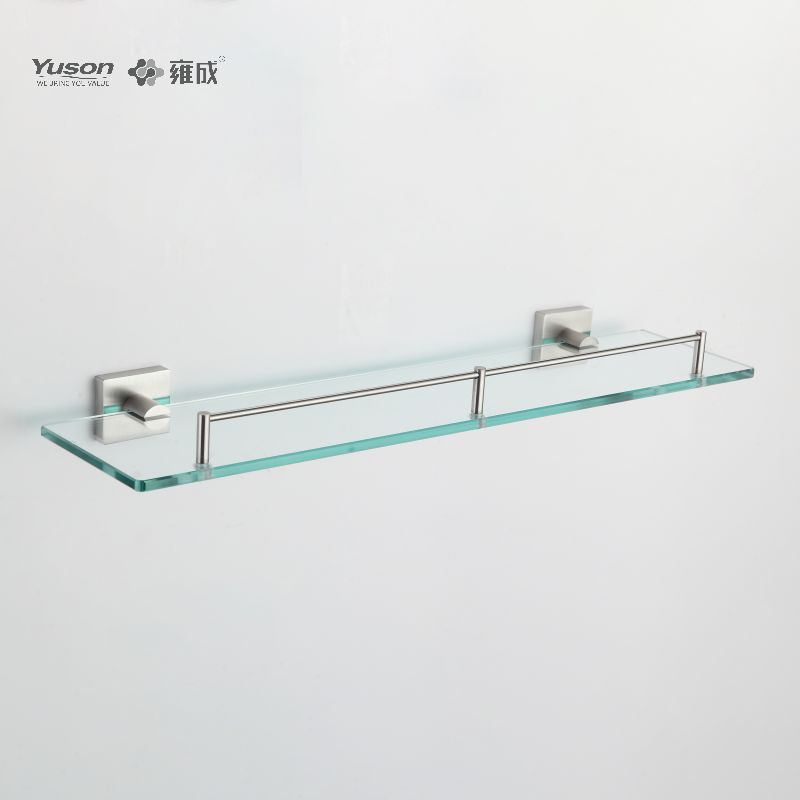 23687 Accessori da bagno eleganti, Mensole per asciugamani, Mensola portaoggetti, Mensola in vetro, vetro temperato, a parete(Serie 23600)