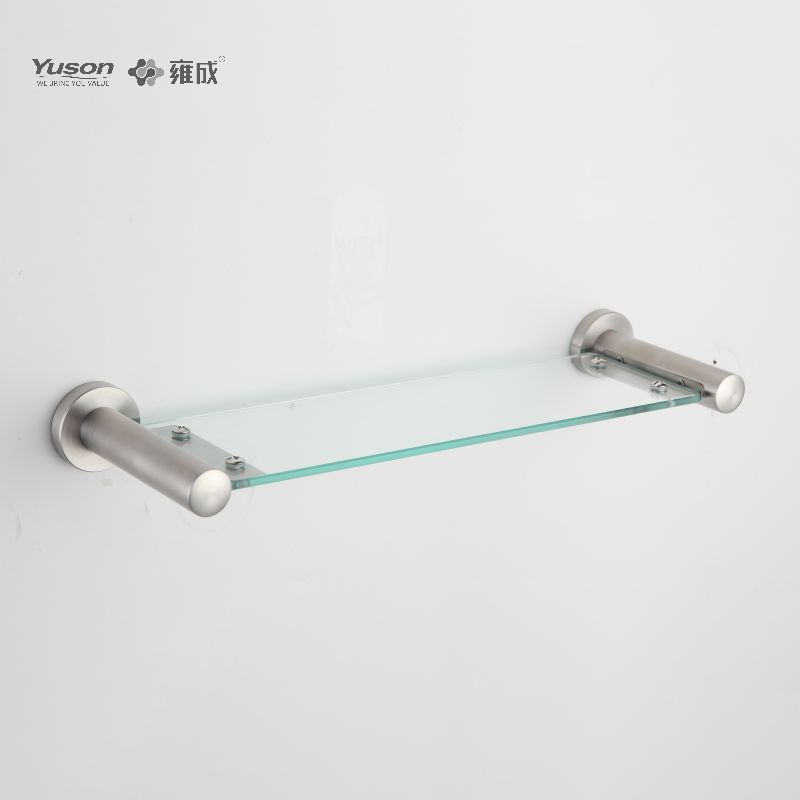 23787 Accessori da bagno eleganti, Mensole per asciugamani, Mensola portaoggetti, Mensola in vetro, vetro temperato, a parete(Serie 23700)