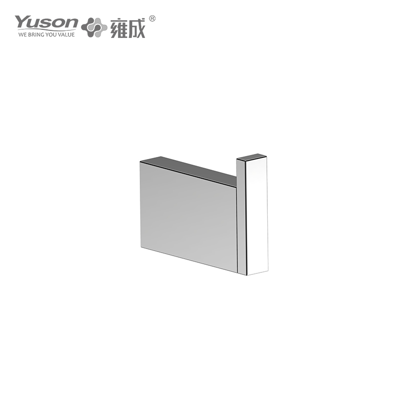 27188 Accessori da bagno Sleek, Porta accappatoio, Gancio porta accappatoio in zinco/ottone/SUS, montato a parete (Serie 27100)
