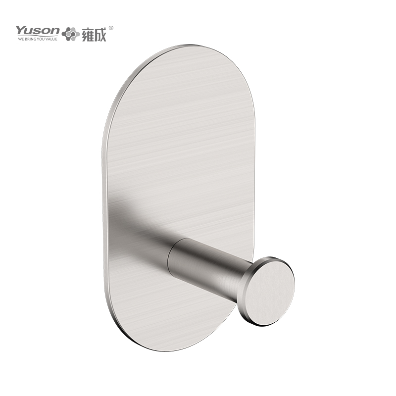 28188 Accessori da bagno Sleek, Porta accappatoio, Gancio porta accappatoio in zinco/ottone/SUS, montato a parete (Serie 28100)